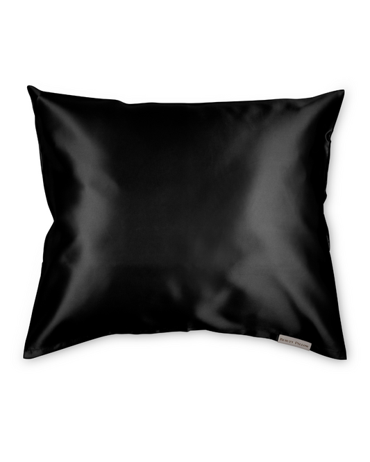 Satijnen Kussensloop Zwart