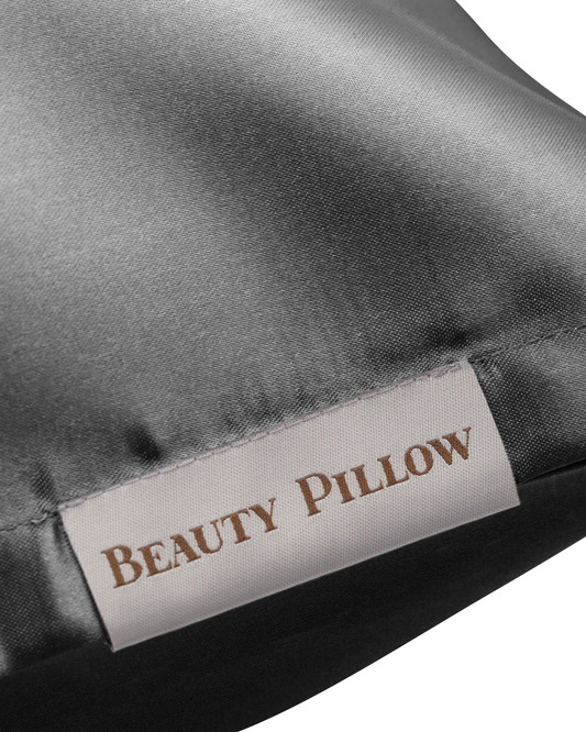 Satijnen Kussensloop Antraciet