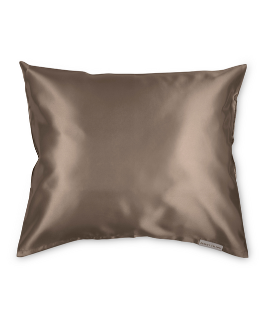 Satijnen Kussensloop Taupe