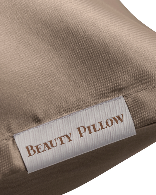 Satijnen Kussensloop Taupe